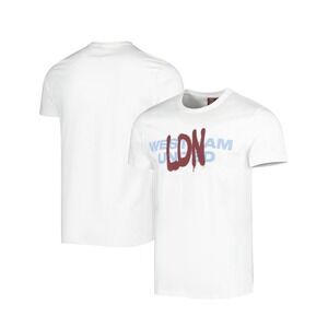 West Ham United Football London Graffiti Men's T-Shirt White Big & Tall Sz L